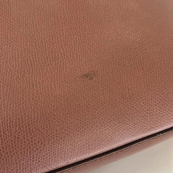 Michael Kors Dusty Rose Gold accents Leather Satchel Crossbody Bag - Picture 7 of 13